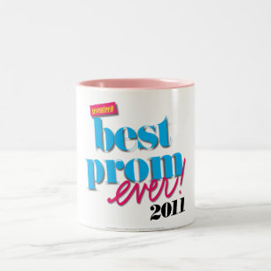 Caneca De Café Em Dois Tons O melhor Aqua do baile de formatura nunca -