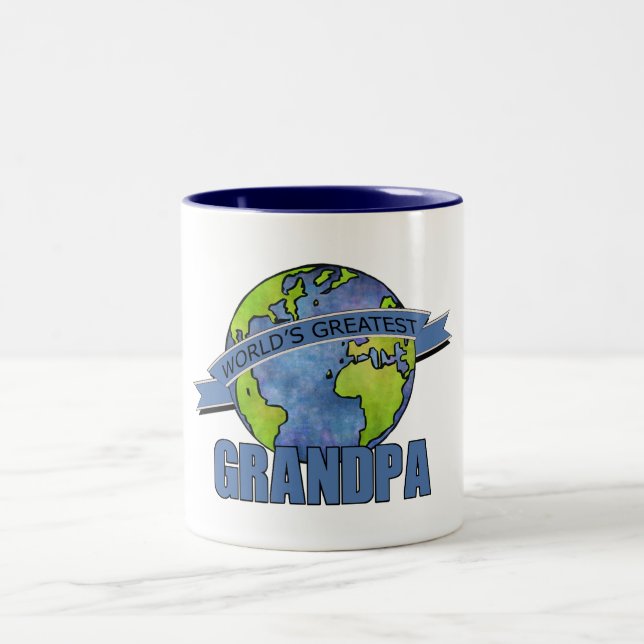 Caneca De Café Em Dois Tons O Melhor Avô do Mundo (Centro)
