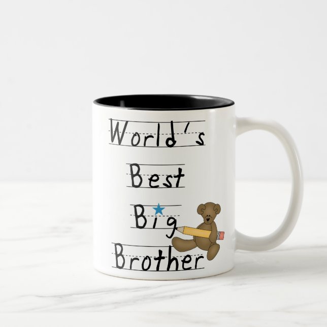 Caneca De Café Em Dois Tons O melhor big brother do mundo (Direita)