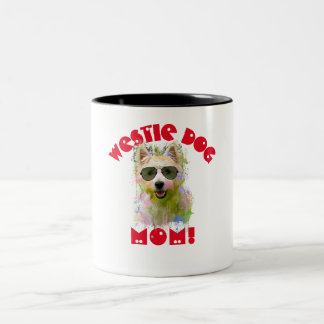Caneca De Café Em Dois Tons O melhor cachorro que mamãe já passou