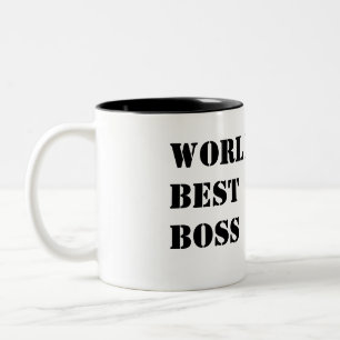 Caneca De Café Em Dois Tons O melhor chefe do mundo
