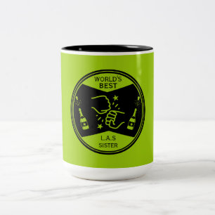 Caneca De Café Em Dois Tons O melhor do mundo é uma irmã