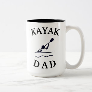 Caneca De Café Em Dois Tons O melhor do "PAI CAIAQUE" nunca! Dia dos pais
