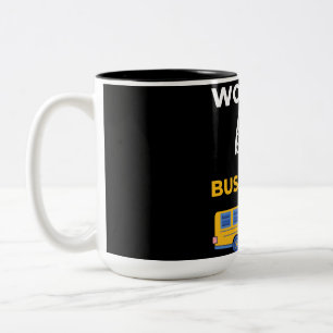Caneca De Café Em Dois Tons O melhor driver de barramento do mundo