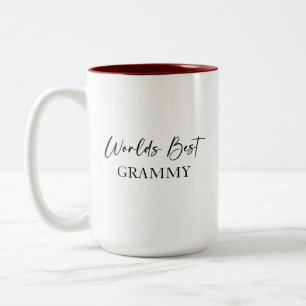 Caneca De Café Em Dois Tons O melhor Grammy do mundo e o mug personalizado mai