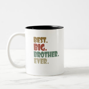 Caneca De Café Em Dois Tons O Melhor Irmão Mais Velho Adolescente Irmão Irmão 