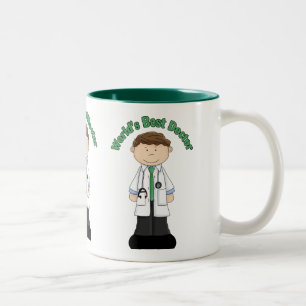 Caneca De Café Em Dois Tons O melhor médico do mundo