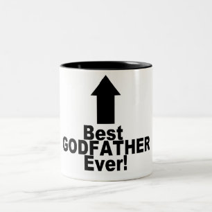 Caneca De Café Em Dois Tons O melhor padrinho nunca