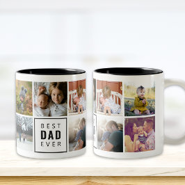 Caneca De Café Em Dois Tons O Melhor PAI De Mug Personalizado De Fotografias