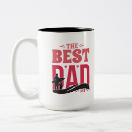 Caneca De Café Em Dois Tons O Melhor Pai de Todos