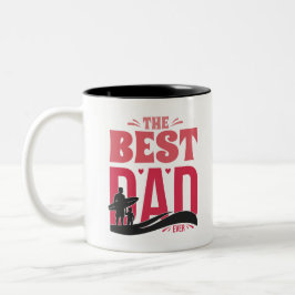 Caneca De Café Em Dois Tons O Melhor Pai de Todos