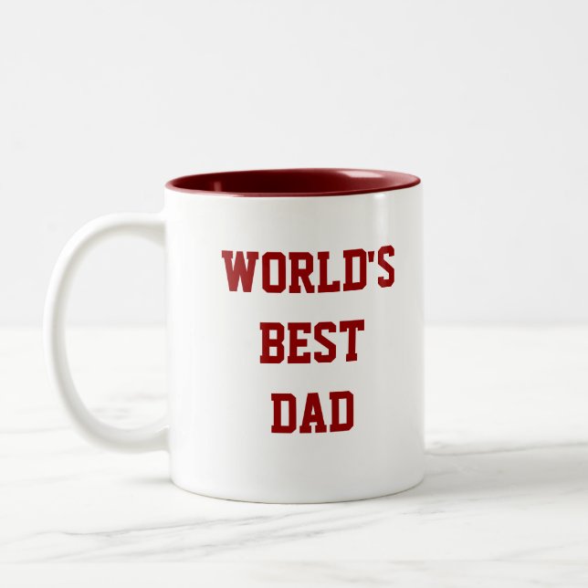 Caneca De Café Em Dois Tons O melhor pai do mundo (Esquerda)