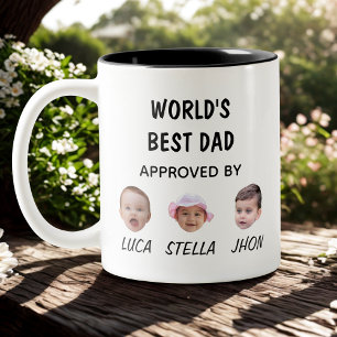 Caneca De Café Em Dois Tons O melhor Pai do mundo Filme De Bebê Personalizad