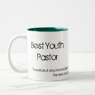Caneca De Café Em Dois Tons O melhor pastor da juventude