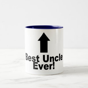 Caneca De Café Em Dois Tons O melhor tio Nunca