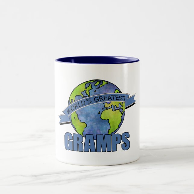 Caneca De Café Em Dois Tons O Melhor Vô do Mundo (Centro)