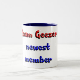 Caneca De Café Em Dois Tons O membro o mais novo do Geezer da equipe