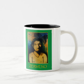 Caneca De Café Em Dois Tons "O menino do Harlequin "