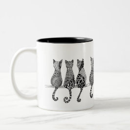 Caneca De Café Em Dois Tons O Moinho do Gato