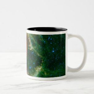Caneca De Café Em Dois Tons O mosaico é da nebulosa da alma