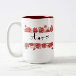 Caneca De Café Em Dois Tons O Mug 15oz de Anna (veja mais opções)