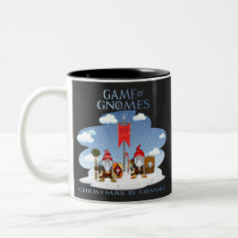 Caneca De Café Em Dois Tons O Natal Dos Gnomos Está Chegando
