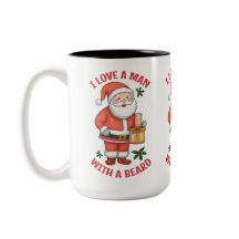 O Natal Pensava Mug: "Amo um homem com uma barba"