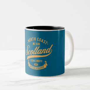 Caneca De Café Em Dois Tons O NC500, Scotland Route The North Coast presentes