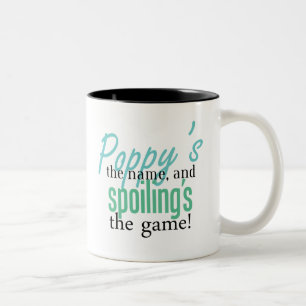 Caneca De Café Em Dois Tons O nome da papoila, e deterioração do jogo