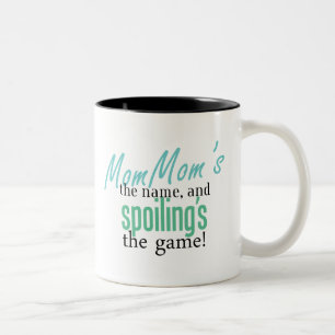 Caneca De Café Em Dois Tons O nome de MomMom, e deterioração do jogo