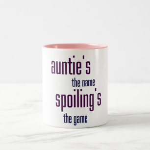 Caneca De Café Em Dois Tons O nome do Auntie, estragando o jogo