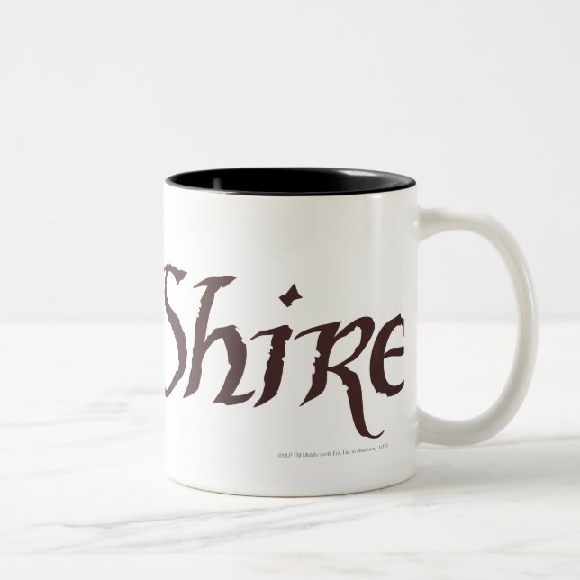 Caneca De Café Em Dois Tons O nome SHIRE™ é sólido (Direita)