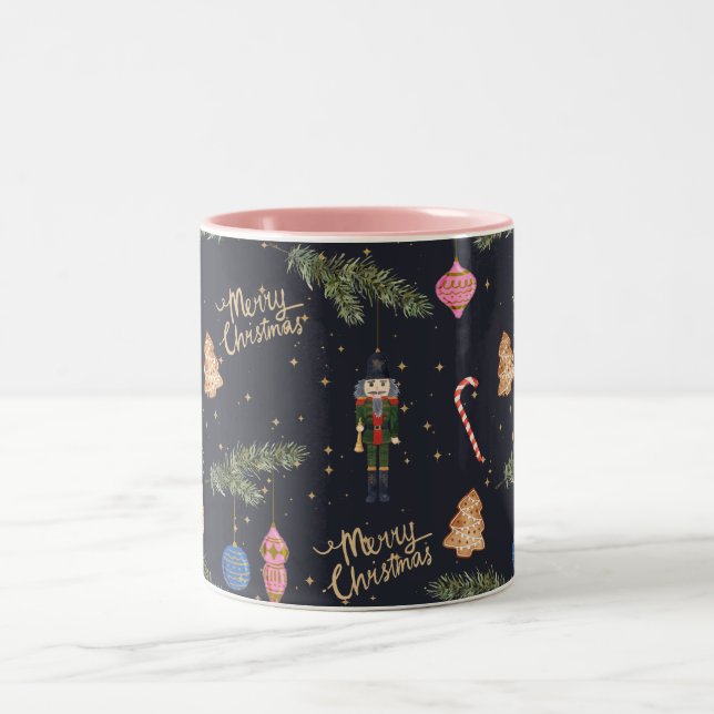 Caneca De Café Em Dois Tons O Nutcracker, marinho (Centro)