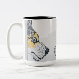 Caneca De Café Em Dois Tons O Olhar Fixo