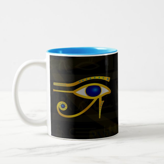 Caneca De Café Em Dois Tons O Olho de Hórus (Esquerda)
