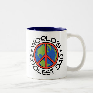 Caneca De Café Em Dois Tons O pai o mais fresco do mundo