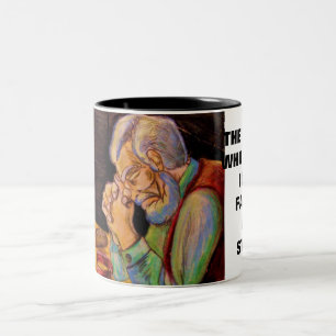 CANECA DE CAFÉ EM DOIS TONS O PAI QUE REZA, FICA MALUCO.