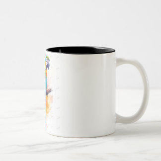 Caneca De Café Em Dois Tons O papagaio inteligente