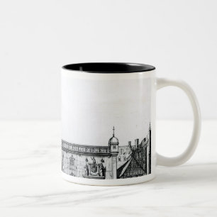 Caneca De Café Em Dois Tons O parlamento abriga em Edimburgo
