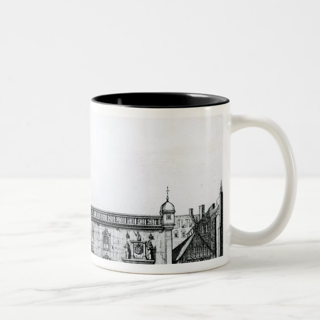 Caneca De Café Em Dois Tons O parlamento abriga em Edimburgo (Direita)