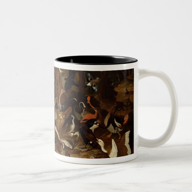 Caneca De Café Em Dois Tons O parlamento dos pássaros (Direita)