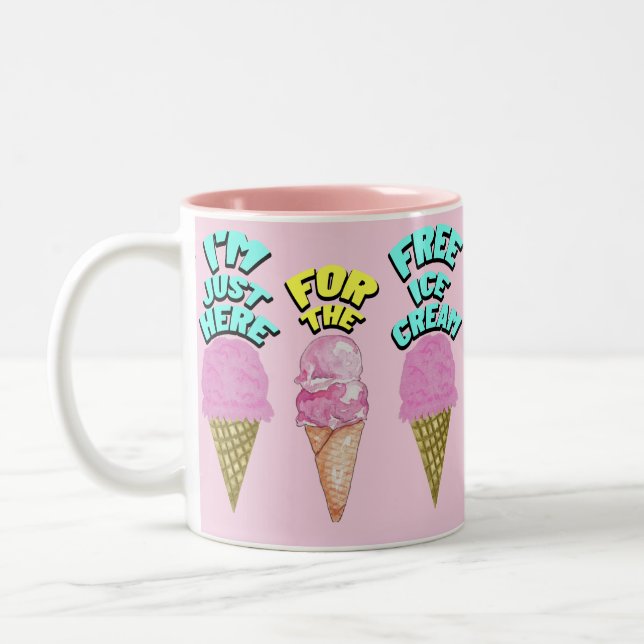 Caneca De Café Em Dois Tons O partido Mikitiez icecream favorece o verão (Esquerda)