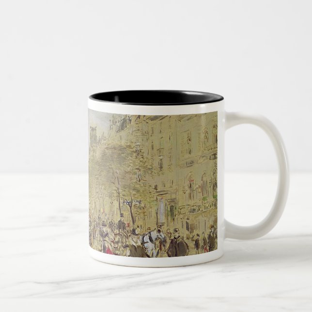 Caneca De Café Em Dois Tons O Pavillon de Hanovre (Direita)