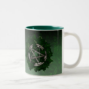Caneca De Café Em Dois Tons O Pentacle & a hera