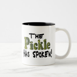 Caneca De Café Em Dois Tons O Pepino Falante