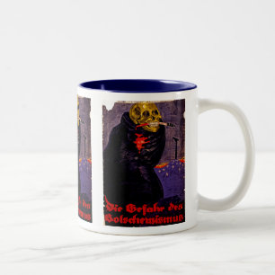 Caneca De Café Em Dois Tons O perigo do Bolshevism