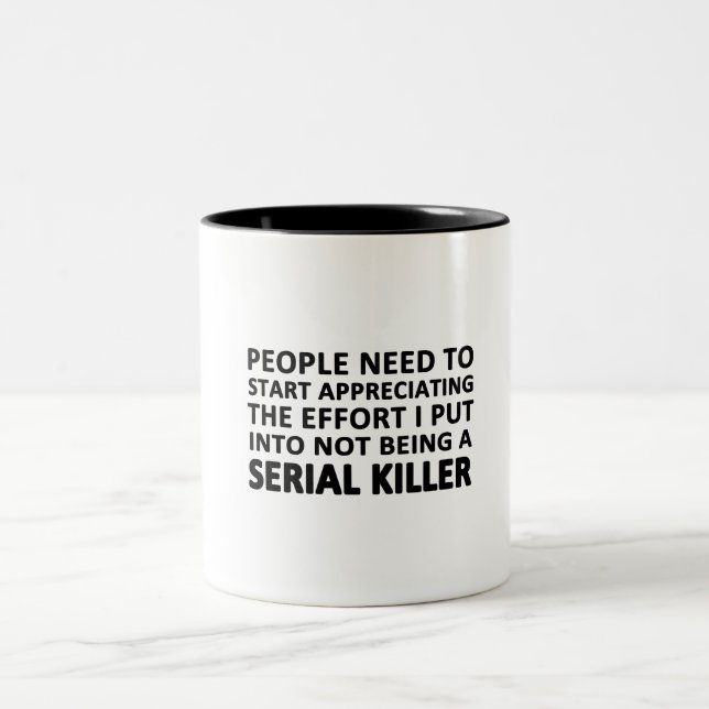 Caneca De Café Em Dois Tons O Pessoas precisa começar a avaliar (Centro)