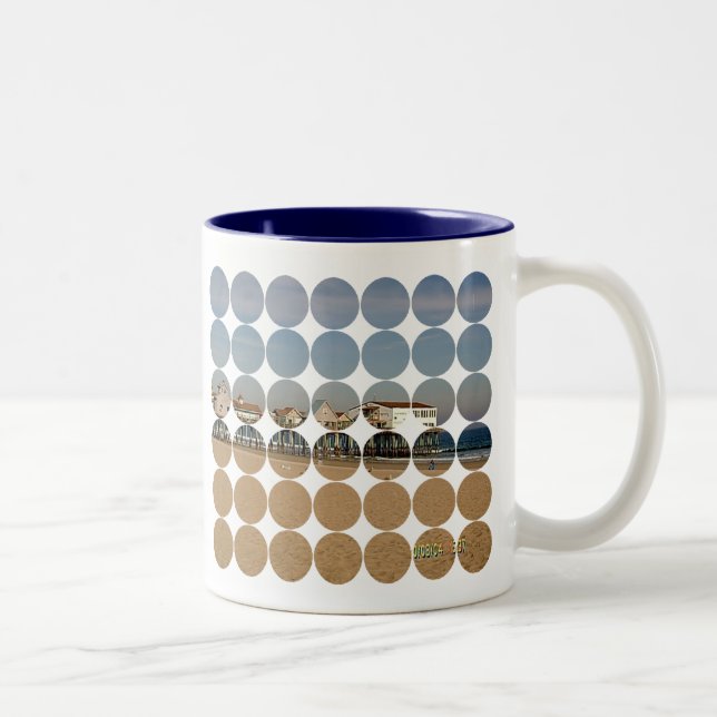 Caneca De Café Em Dois Tons O Pier de Old Orchard Beach (Direita)