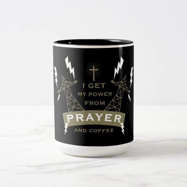 Caneca De Café Em Dois Tons O Poder Da Oração (Centro)