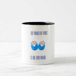 Caneca De Café Em Dois Tons O poder das gêmeas